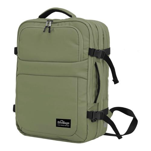 Stivibags Zaino viaggio (40Lt) espandibile 60Lt con pompa sottovuoto AIRMAX iguana green (30x20x46 cm) 88003