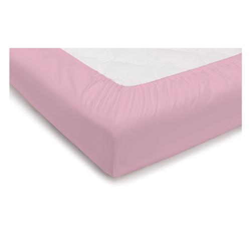 Savoltex Lenzuolo con angoli una piazza I COLORI DEL COTONE Rosa