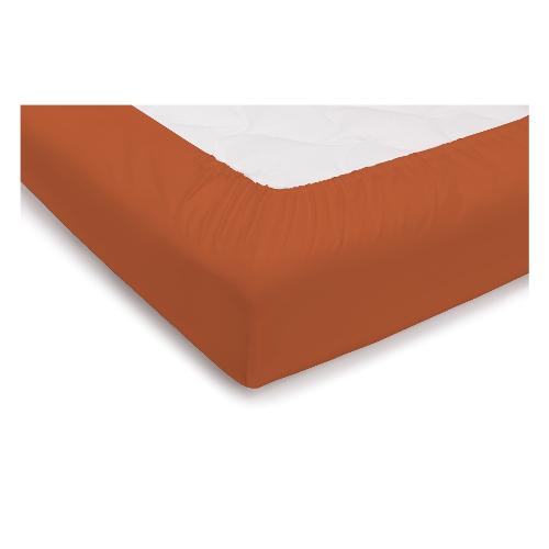 Savoltex Lenzuolo con angoli una piazza I COLORI DEL COTONE Arancio