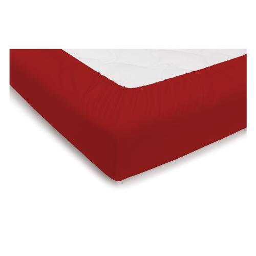 Savoltex Lenzuolo con angoli due piazze I COLORI DEL COTONE Rosso