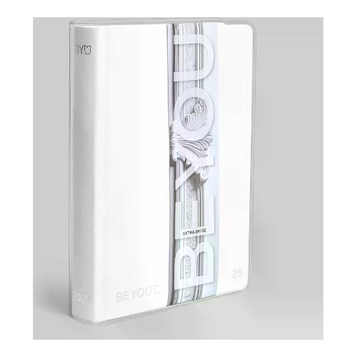 Beyou Diario scolastico Standard 2025/26 12m Set-Ago EXTRA WHITE Bianco BE9ZI000