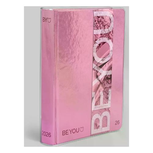 Beyou Diario scolastico Medium 2025/26 12m Set-Ago COSMETIC PINK Easy Rosa BE9AJ000