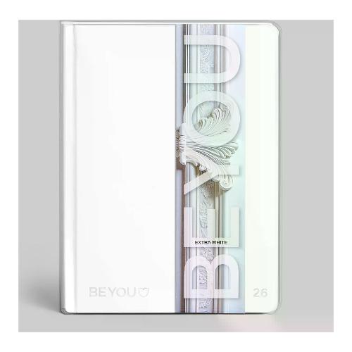 Beyou Diario scolastico Medium 2025/26 12m Set-Ago EXTRA WHITE Easy Bianco BE9ZI000