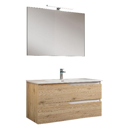 Savini GRACE Bagno Quercia naturale e Bianco lucido (100cm)