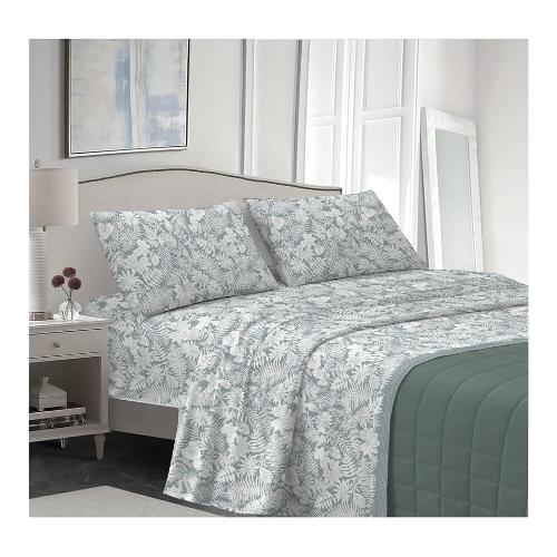 Savoltex Completo letto due piazze cotone VENEZIA Clorofilla verde