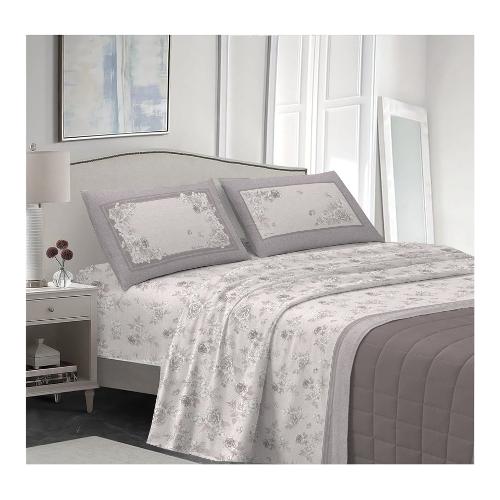 Savoltex Completo letto due piazze cotone VENEZIA Praga beige