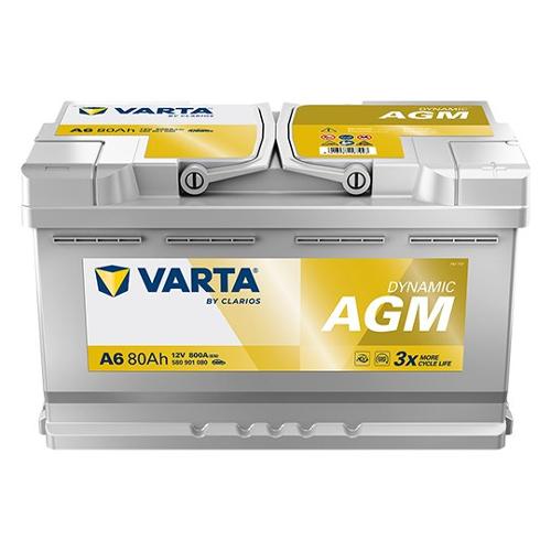 Varta Batteria auto Dx A6 12V 80 Ah (31,5x17,5x19cm) DYNAMIC AGM 580901080K262