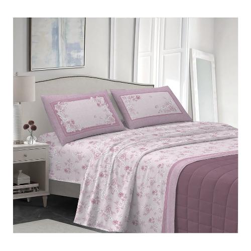 Savoltex Completo letto una piazza cotone VENEZIA Praga rosa