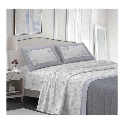 Savoltex Completo letto una piazza cotone VENEZIA Praga grigio