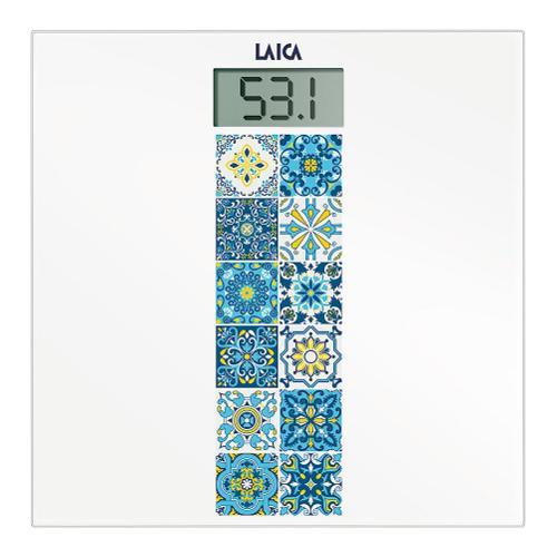 Laica Bilancia pesapersone NEW ART Mediterranean Breeze White e Blue PS1082B
