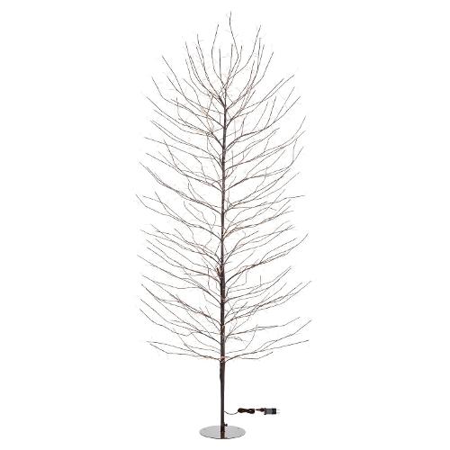 Lotti Albero luminoso 1 gioco di luce (115x230cm) TIGLIO 1560 luci - MICROLED IP44 Marrone 76259