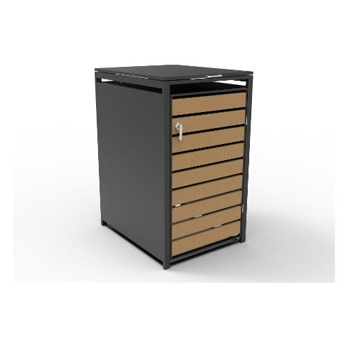 Amicasa Box copribidone singolo (68x84x116,5cm) Antracite Wood