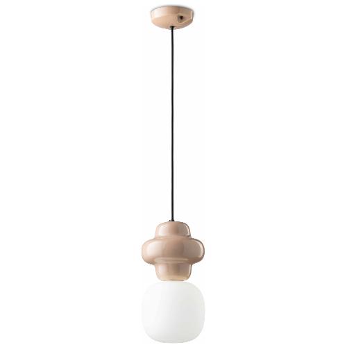 Ferroluce Sospensione COPACABANA Grigio sabbia (17x152cm) C2681 GRS 1 luce - E14 - Max 28W