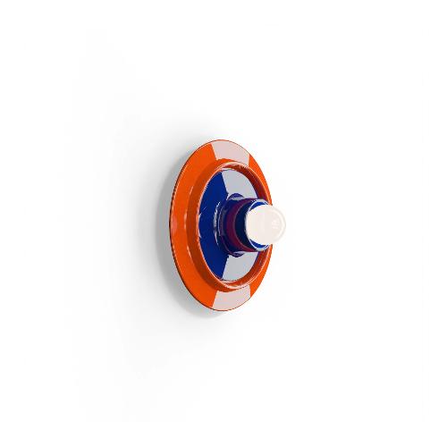 Ferroluce Plafoniera VOILA Arancio volpe e Blu robot (10x28cm) C2775 ABR 1 luce - E27 - Max 53W