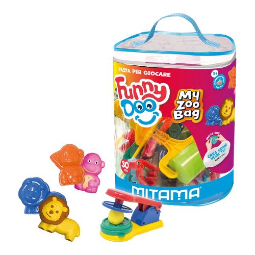 Mitama Pasta modellabile My Zoo Bag 14 panetti 50 gr e accessori FUNNY DOO 63854