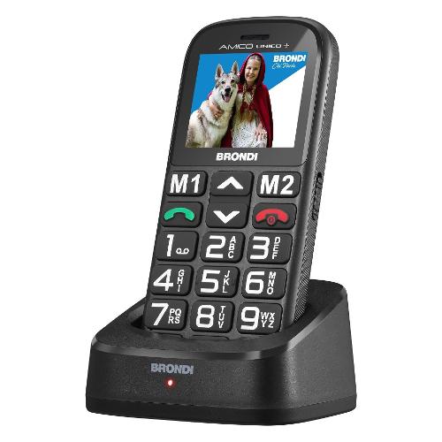 Brondi Cellulare 2G Gprs AMICO Unico+ Dual SIM Black