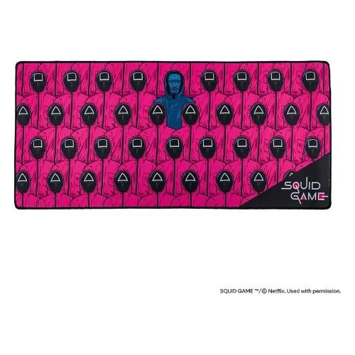 Cinereplicas Tappetino mouse SQUID GAME Front Man and Guards Black e Pink CR2540