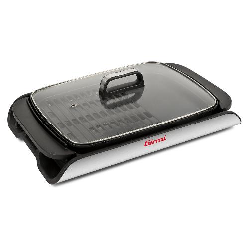 Girmi Griglia elettrica 2000W BQ9100 Grill & Barbecue Black e Silver