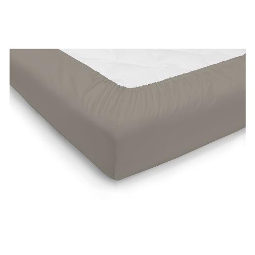 Tessitura Zambaiti Lenzuolo con angoli piazza e mezza JERSEY Tortora 09 0571003