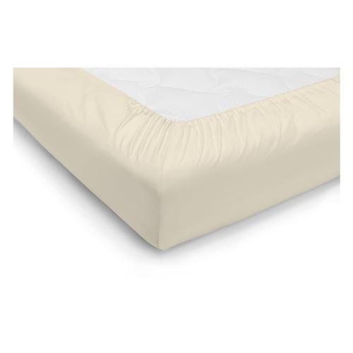 Tessitura Zambaiti Lenzuolo con angoli due piazze JERSEY Panna 05 0571002