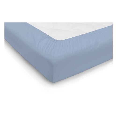 Tessitura Zambaiti Lenzuolo con angoli piazza e mezza JERSEY Azzurro 65 0571003