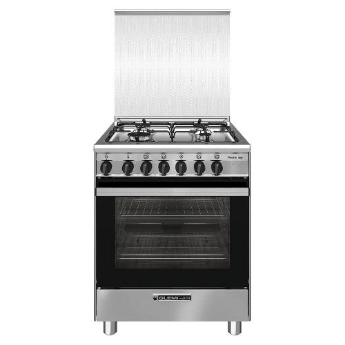 Glem Gas Cucina gas 4 zone Forno elettrico SPECIALISTA SA66IX inox Classe A (60x60x85cm)