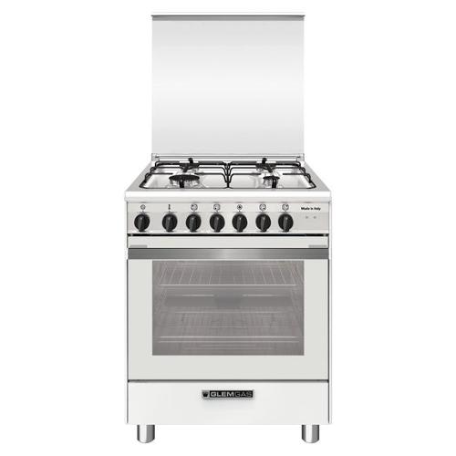 Glem Gas Cucina gas 4 zone Forno elettrico SPECIALISTA SA664MWH6 White Classe A (60x60x85cm)