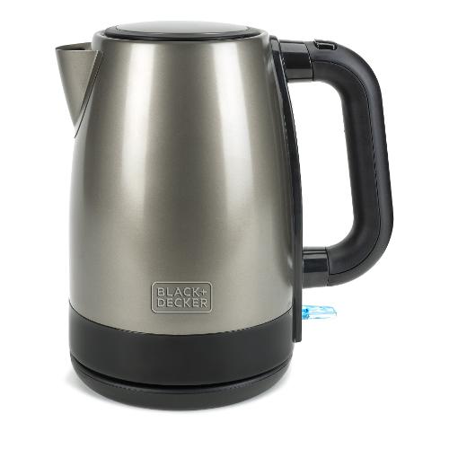 Black & Decker Bollitore elettrico (1,7Lt) BXKE2201E Inox e Black 2200W