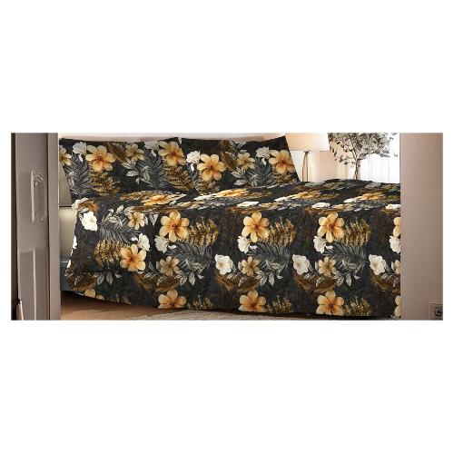 Tessitura Zambaiti Completo letto due piazze raso di cotone CLEA 6041