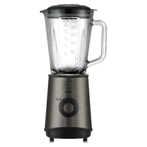 Black & Decker Frullatore a bicchiere (1,5Lt) BXJB800E Inox e Black ES9120020B 800W