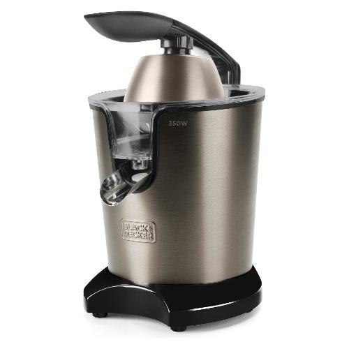 Black & Decker Spremi agrumi elettrico 350W BXCJ350E Inox e Black