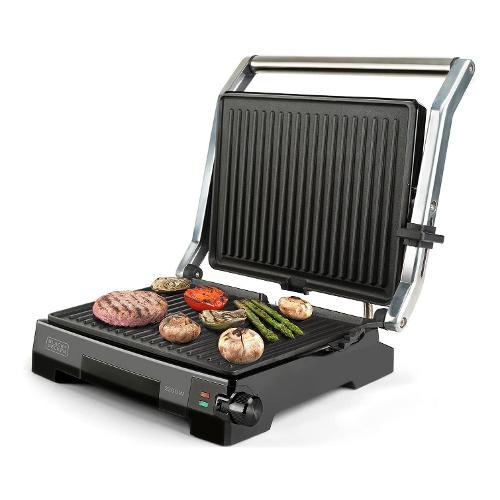 Black & Decker Griglia elettrica BXGR2200E Inox e Black 2200W