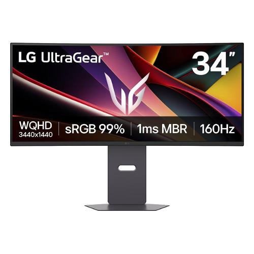 Lg Monitor 34" ( LED 2K 1440p 160Hz ) ULTRAGEAR Curvo WQHD Black 34G600A B AEU