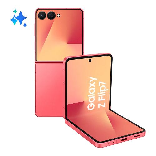 Samsung Smartphone 6,9" GALAXY AI Z FLIP7 5G Coralred ( 512GB Ram 12GB 4300mAh ) SM F766BZRHEUE