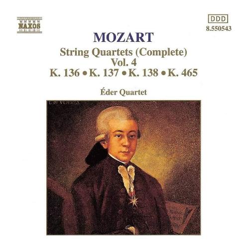 Audio CD String Quartets (Complete), Vol.4 - Wolfgang Amadeus Mozart 8.550543