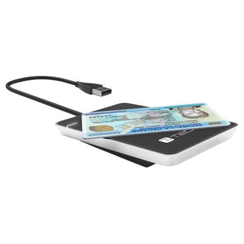 Techly Lettore smart card Contactless Black e White I CARD CAM CIE