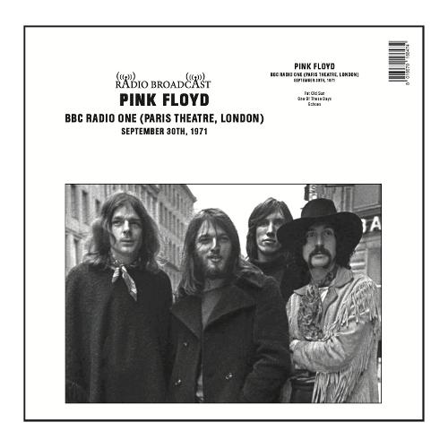 Audio Bbc Radio One (Paris Theatre, London, September 30Th, 1971) Pink Floyd