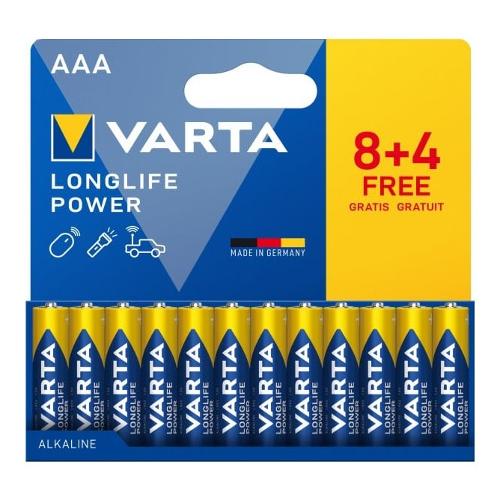 Varta Batteria Ministilo AAA Alcalina LONGLIFE POWER 12pz 4903121772