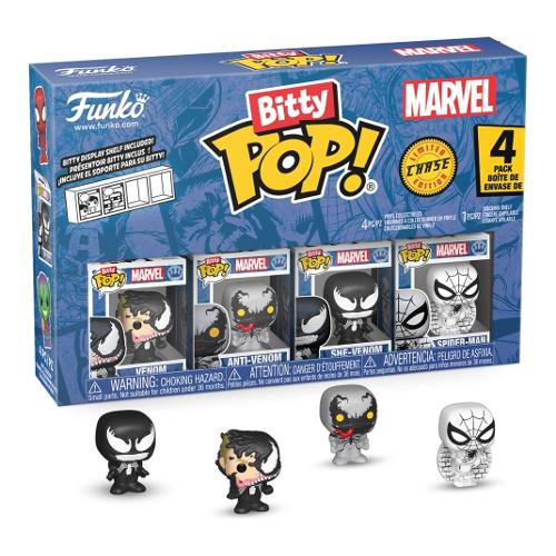 Funko POP BITTY Marvel Spider Man Venom 4 Pack 85703