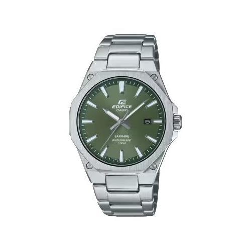 Casio Orologio EDIFICE Slim Silver e Green EFR S108DE 3AVUEF
