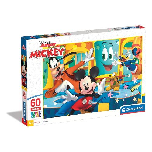 Clementoni Puzzle 60 pz Maxi Supercolor 4-6a (62x42cm) DISNEY MICKEY 26473