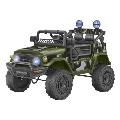 Globo Auto elettrica Toyota Fj Cruiser 12V Litio RC ESPIDKO Verde militare 42954