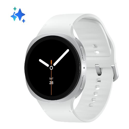 Samsung Smartwatch ( AMOLED ) GALAXY AI WATCH8 Silver 40 mm SM L320NZSAITV