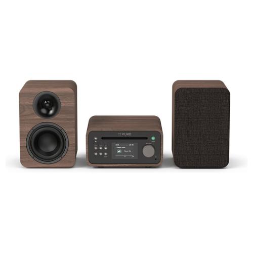Pure Compatto HI FI CLASSIC Stereo Mini Bluetooth Coffee black e Walnut 2x 20w 254592