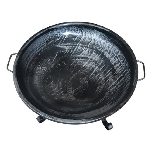 Pegoraro Brucialegna ferro (65x28cm) da esterno con maniglie Nero e Argento 511