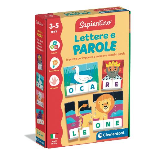 Clementoni Gioco prescolare Lettere e Parole 3-5a SAPIENTINO 16845