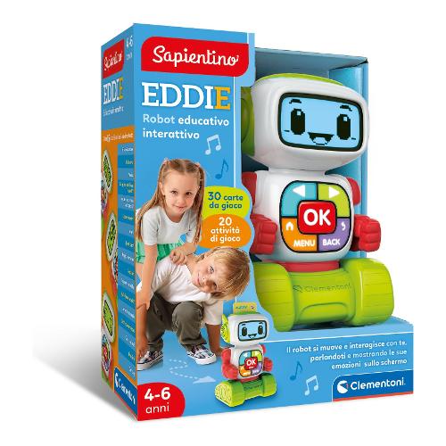 Clementoni Gioco educativo Eddie Robot interattivo 4-6a SAPIENTINO 16713