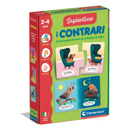 Clementoni Gioco prescolare I Contrari 2-4a SAPIENTINO 16843