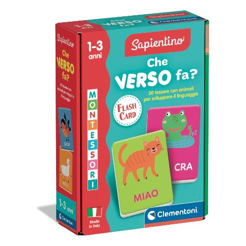 Clementoni Gioco educativo Che Verso Fa ? Montessori 12-36m SAPIENTINO 16831