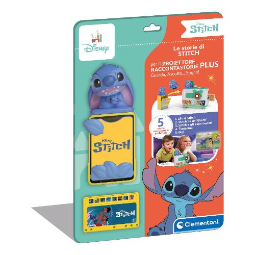 Clementoni Le storie di Stitch Card per proiettore racconta storie Plus DISNEY BABY 17584